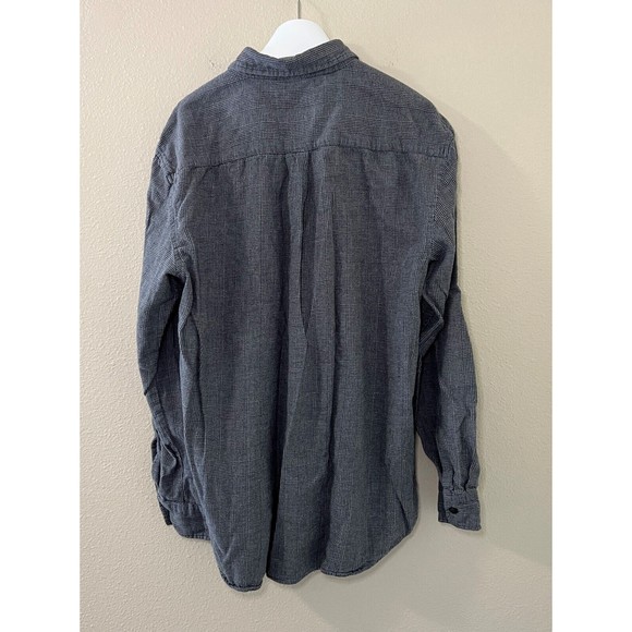 St. John's Bay Men's Gray Black Flannel Classic Fit Button Down Shirt Size XL - Picture 2 of 8